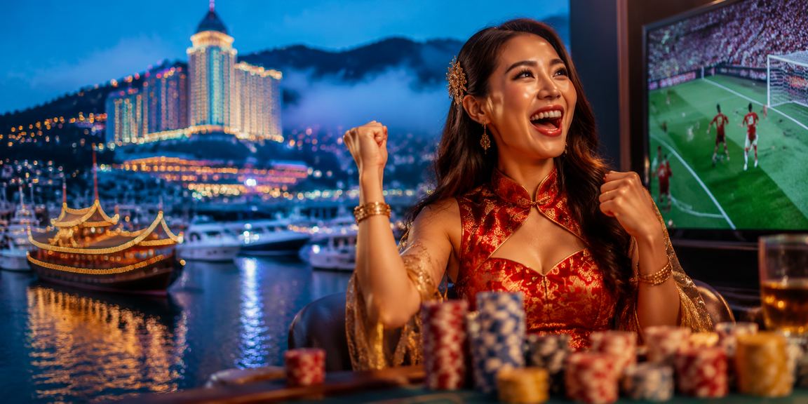 Suasana pertaruhan gaya Melayu di kawasan peranginan Genting Highlands Malaysia